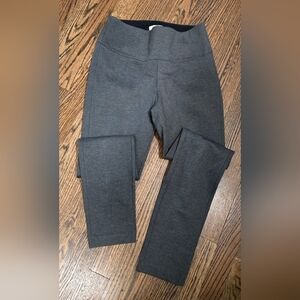 Matilda Jane Womens High Rise Ponte Legging/ Ankle Pant Pull On Gray